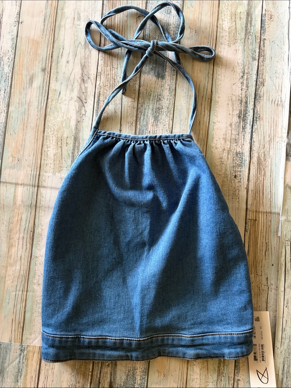 Urban Outfitters MINKPINK Women's Denim Halter Top NWT